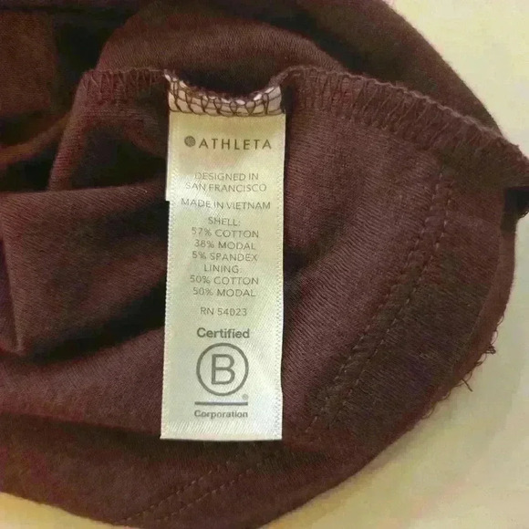 Athleta Womens Short Sleeve V Neck Mini Dress Purple Size Small - Picture 8 of 9